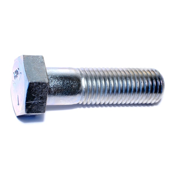Midwest Fastener Grade 5, 1"-8 Hex Head Cap Screw, Zinc Plated Steel, 3-1/2 in L, 5 PK 53432 - main